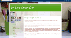 Desktop Screenshot of limegreencup.blogspot.com