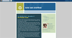 Desktop Screenshot of loneoakoverflow.blogspot.com