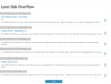 Tablet Screenshot of loneoakoverflow.blogspot.com