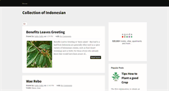 Desktop Screenshot of collection-of-indonesian.blogspot.com
