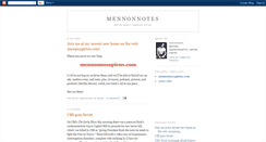Desktop Screenshot of mennonnotes.blogspot.com