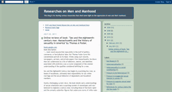 Desktop Screenshot of masculinity-researches.blogspot.com