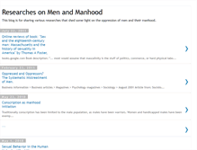 Tablet Screenshot of masculinity-researches.blogspot.com