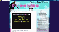 Desktop Screenshot of ilovensnjustinbieberlover.blogspot.com