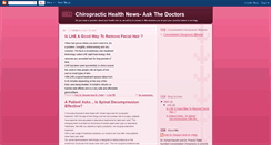 Desktop Screenshot of consolidatedchiropractic.blogspot.com