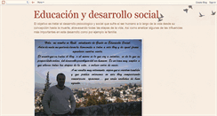Desktop Screenshot of educacionydesarrollosocial.blogspot.com