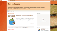 Desktop Screenshot of boybackpacksz.blogspot.com