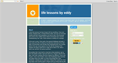 Desktop Screenshot of lifelessonsbyeddy.blogspot.com
