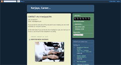 Desktop Screenshot of kerjayalova.blogspot.com