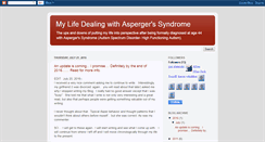 Desktop Screenshot of dealingwithaspergers.blogspot.com