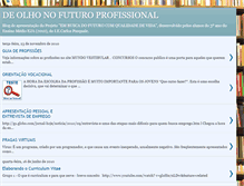 Tablet Screenshot of deolhonofuturoprofissional.blogspot.com