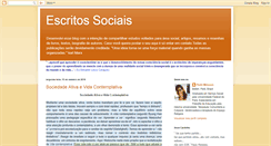 Desktop Screenshot of escritossociais.blogspot.com