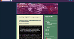 Desktop Screenshot of instantaneasdelorigen.blogspot.com