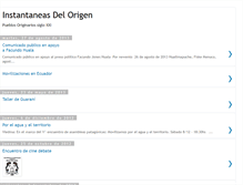 Tablet Screenshot of instantaneasdelorigen.blogspot.com