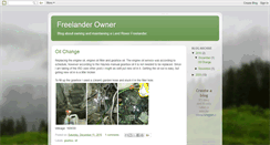 Desktop Screenshot of freelanderowner.blogspot.com