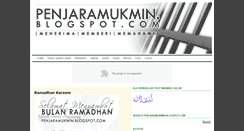 Desktop Screenshot of penjaramukmin.blogspot.com