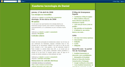 Desktop Screenshot of cuadernotecnologiadani.blogspot.com