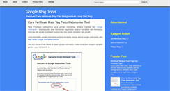 Desktop Screenshot of googleblogtools.blogspot.com