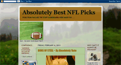 Desktop Screenshot of absolutelybestnflpicks.blogspot.com