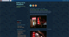 Desktop Screenshot of eat-out-singapore.blogspot.com