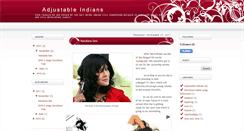 Desktop Screenshot of adjustableindians.blogspot.com