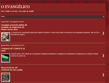 Tablet Screenshot of evangelicoeusou.blogspot.com