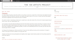 Desktop Screenshot of 100artists.blogspot.com