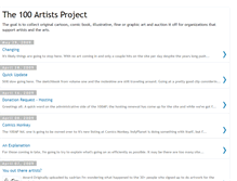 Tablet Screenshot of 100artists.blogspot.com