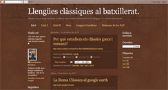 Desktop Screenshot of llenguesclassiques.blogspot.com