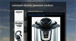 Desktop Screenshot of cuisinartelectricpressurecookers.blogspot.com