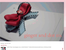 Tablet Screenshot of gingeranddot.blogspot.com