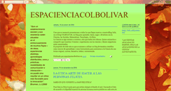 Desktop Screenshot of espacienciacolbolivar.blogspot.com