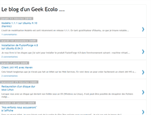 Tablet Screenshot of geek-ecolo.blogspot.com