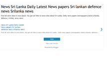 Tablet Screenshot of news-sri-lanka.blogspot.com