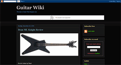 Desktop Screenshot of guitar-wiki.blogspot.com