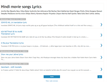 Tablet Screenshot of lirikhindi.blogspot.com