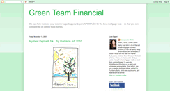 Desktop Screenshot of greenteamfinancial.blogspot.com