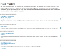 Tablet Screenshot of fixedproblem.blogspot.com