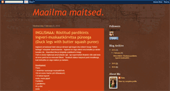 Desktop Screenshot of maailmamaitsed.blogspot.com