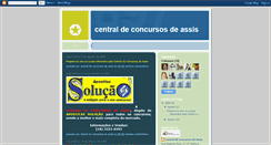 Desktop Screenshot of centraldeconcursosdeassis.blogspot.com