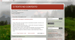 Desktop Screenshot of otextonocontexto.blogspot.com