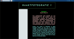 Desktop Screenshot of naaktfotografie.blogspot.com