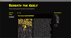 Desktop Screenshot of beneaththereels.blogspot.com