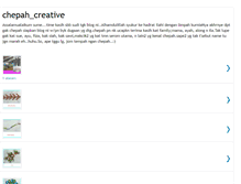 Tablet Screenshot of chepahcreative-sharifah.blogspot.com