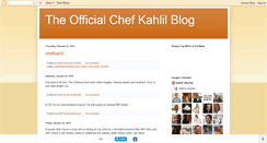 Desktop Screenshot of chefkahlils.blogspot.com