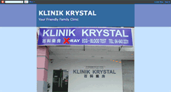 Desktop Screenshot of klinikkrystal.blogspot.com