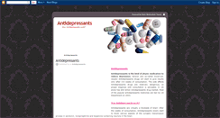 Desktop Screenshot of antidepressants-pills.blogspot.com