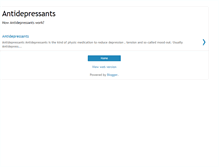 Tablet Screenshot of antidepressants-pills.blogspot.com