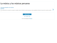 Tablet Screenshot of musicaymusicosperu.blogspot.com