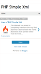 Mobile Screenshot of phpsimplexml.blogspot.com